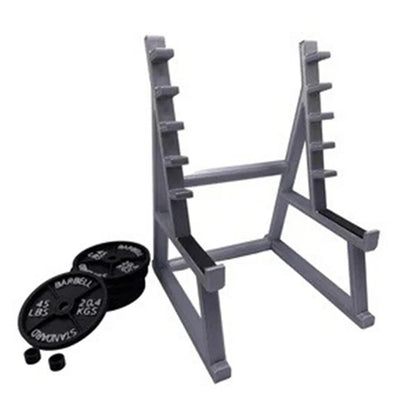 1Pc Creative Barbell Rack Pen Holder Mini Squat Ornaments with Barbells and Weights Funny Weightlifting Gift Desk Organizer